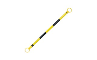 Barra Extensible para Conos de Precaucion Qrubber 130-210cm Amarillo y Negro Barra Extensible para Conos de Precaucion Qrubber 130-210cm Amarillo y Negro