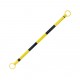 Barra Extensible para Conos de Precaucion Qrubber 130-210cm Amarillo y Negro