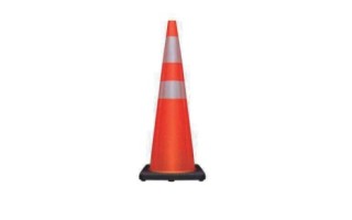 Cono Precaucion Qrubber Base de Caucho 90cm Naranja Reflectivo Cono Precaucion Qrubber Base de Caucho 90cm Naranja Reflectivo