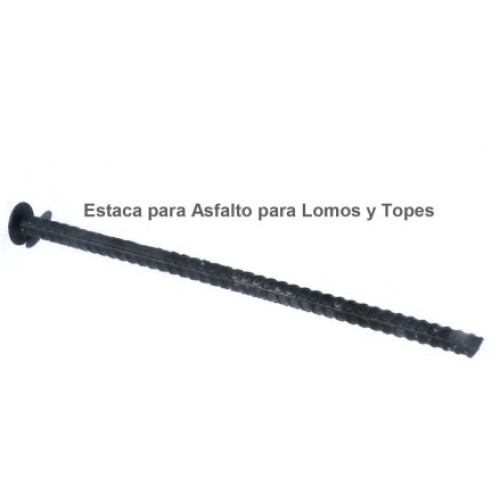 Perno Estaca para Asfalto Qrubber 30cm