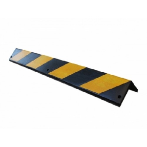 Protector de Pilar de Estacionamiento Qrubber 80cm Negro y Amarillo