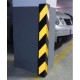 Protector de Pilar de Estacionamiento Qrubber 80cm Negro y Amarillo