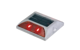 Tacha Solar Qrubber Doble LED 12x10x2cm Rojo Tacha Solar Qrubber Doble LED 12x10x2cm Rojo