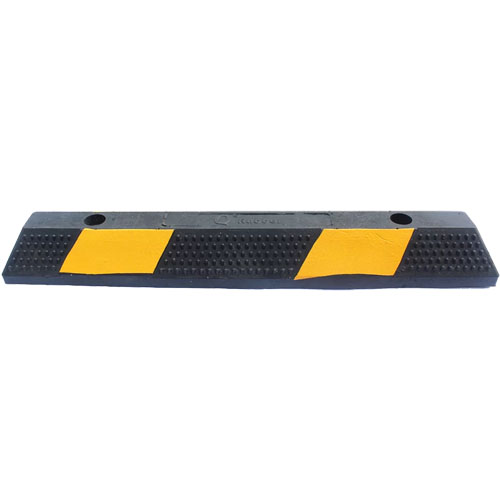 Tope de Estacionamiento Qrubber 90cm Negro y Amarillo