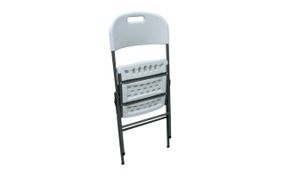 Silla Plegable Qrubber SP4750 Plástico y Metal Blanco Silla Plegable Qrubber SP4750 Plástico y Metal Blanco