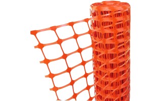 Malla para Construcción Qrubber 1m x 40m Naranja