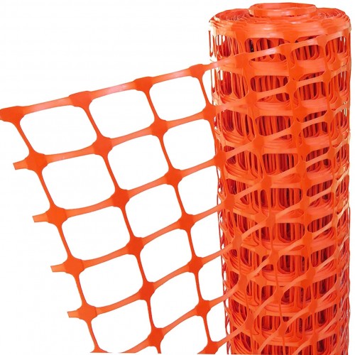 Malla para Construcción Qrubber 1m x 40m Naranja