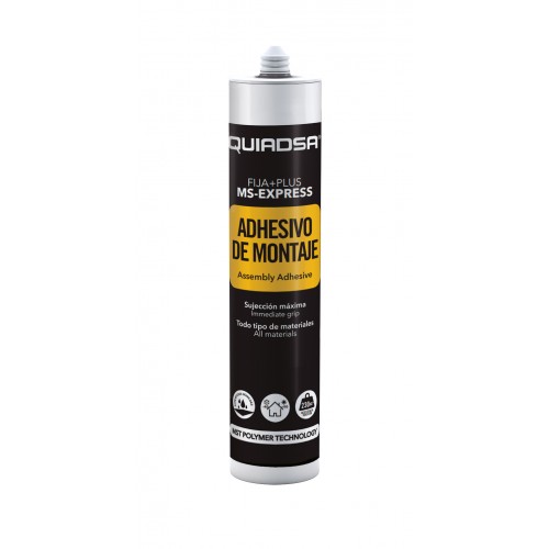 Adhesivo de Montaje Quiadsa Fija+ MS Express 290ml Blanco