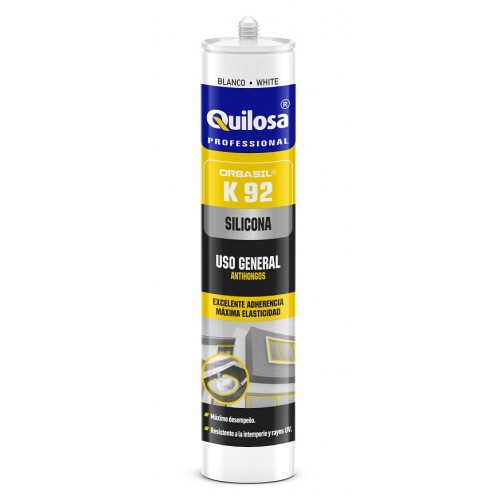 Silicona Quilosa Orbasil K92 Acida 280ml Negro