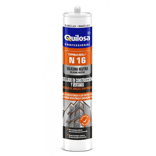 Silicona Quilosa Orbasil N16 Neutra 300ml Negro