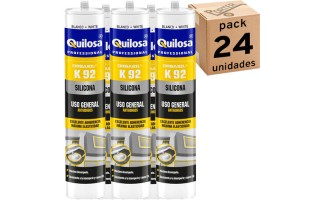 Silicona Quilosa Orbasil K92 Acida 280ml Blanco x24u Silicona Quilosa Orbasil K92 Acida 280ml Blanco x24u