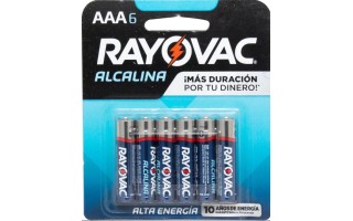 Pilas Rayovac AAA x6u