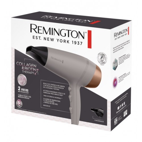 Secador de Pelo Remington D26A Colágeno y Biotina 1900W