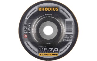 Disco de Desbaste para Aluminio Rhodius RS24 115mm 25u Disco de Desbaste para Aluminio Rhodius RS24 115mm 25u
