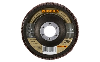 Disco Flap para Acero Inox. Rhodius LSZ F1 115mm G80 Disco Flap para Acero Inox. Rhodius LSZ F1 115mm G80