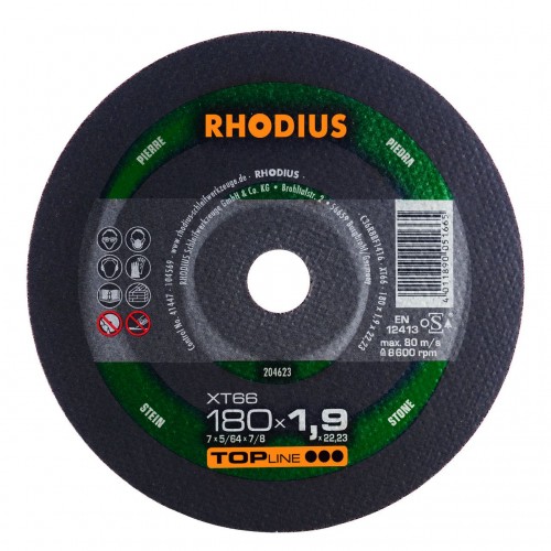 Disco de Corte para Piedras Rhodius XT66 180mm