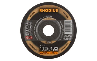 Disco de Corte Acero Inox. Rhodius XT70 115mm x 1,0mm Disco de Corte Acero Inox. Rhodius XT70 115mm x 1,0mm