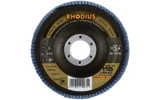 Disco Flap Acero Inox. Rhodius LSZ F3 115mm G80 Disco Flap Acero Inox. Rhodius LSZ F3 115mm G80