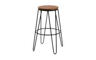Silla de Bar Rivatti Atala 36504866 Acero Negro