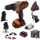 Herramientas a Bateria Black+Decker Matrix 20V 6en1