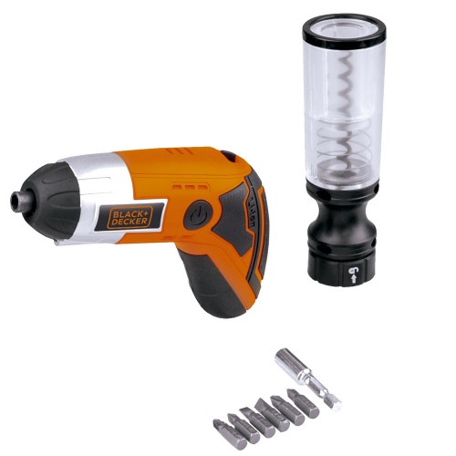 Atornillador a Batería Black+Decker 3,6V + Acc. Sacacorcho