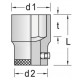 Llave Tubo Hex. Gedore 21 enc.1" 75mm