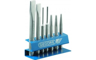 Cincel Corta-Hierro, Punto Centro, Botador Gedore 7pzs Cincel Corta-Hierro, Punto Centro, Botador Gedore 7pzs