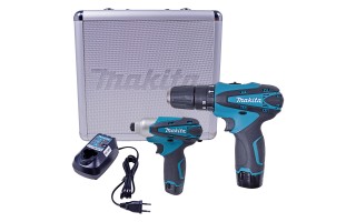 Taladro a Batería + Atornillador de Impacto Makita DK1493 12V Taladro a Batería + Atornillador de Impacto Makita DK1493 12V