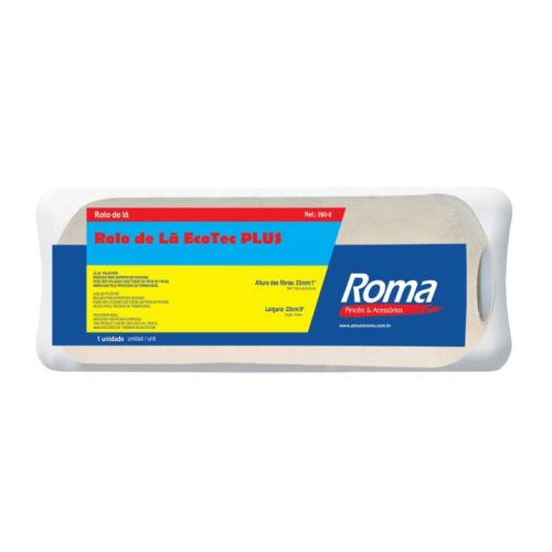 Rodillo de Lana Sintética Roma EcoTec Plus 280 23cm s/ Mango