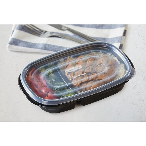 Envases Rubbermaid TakeAlongs 7F57 Divididos 887ml 5u