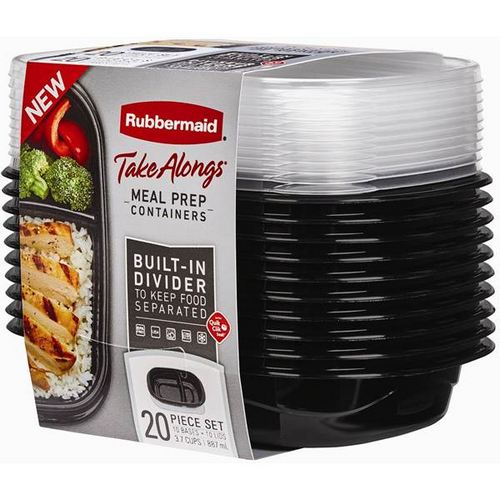 Envases con Divisorias Rubbermaid TakeAlongs 887ml 10u