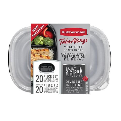 Envases con Divisorias Rubbermaid TakeAlongs 887ml 10u