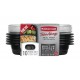 Envases Rubbermaid TakeAlongs 7F57 Divididos 887ml 5u