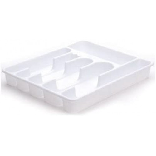 Organizador de Cubiertos Rubbermaid 6 compartim. Blanco