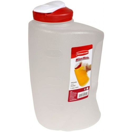 Jarra Rubbermaid Mixemate 7E60 con Tapa Agitable 3,8L