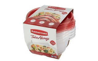 Envases Rubbermaid TakeAlongs 7F52 Redondos 760ml 4u Envases Rubbermaid TakeAlongs 7F52 Redondos 760ml 4u