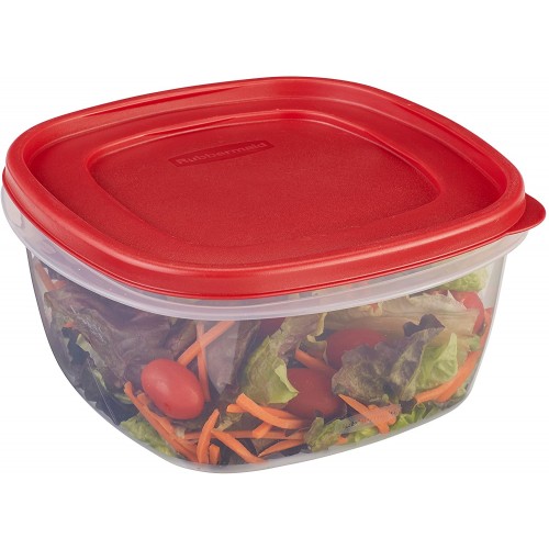 Envase Rubbermaid EasyFindLids 7J72 Cuadrado 3,3L