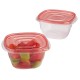 Envases Rubbermaid TakeAlongs 7F68 Cuadrados 1,2L 2u