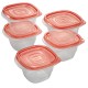 Envases Rubbermaid TakeAlongs 7H93 Cuadrados 496ml 5u