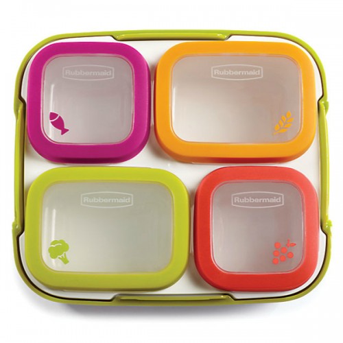 Envases Rectangulares Rubbermaid Fasten & Go 5pzs 