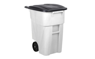Basurero Rubbermaid Brute Tapa y Ruedas 189L Blanco Basurero Rubbermaid Brute Tapa y Ruedas 189L Blanco