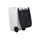 Basurero Rubbermaid Brute Tapa y Ruedas 189L Blanco