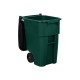 Basurero Rubbermaid Brute Tapa y Ruedas 189L Verde