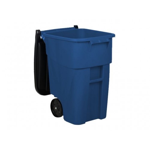 Basurero Rubbermaid Brute Tapa y Ruedas 189L Azul