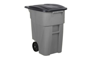 Basurero Rubbermaid Brute Tapa y Ruedas 189L Gris Basurero Rubbermaid Brute Tapa y Ruedas 189L Gris