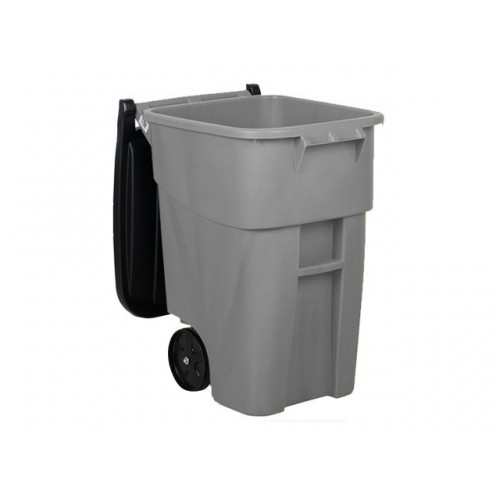 Basurero Rubbermaid Brute Tapa y Ruedas 189L Gris