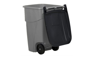 Basurero Rubbermaid Brute Tapa y Ruedas 189L Gris Basurero Rubbermaid Brute Tapa y Ruedas 189L Gris
