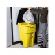 Basurero Rubbermaid Brute Tapa y Ruedas 189L Amarillo