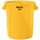 Basurero Plastico Rubbermaid Brute 10gal (37L) S/T Amarillo