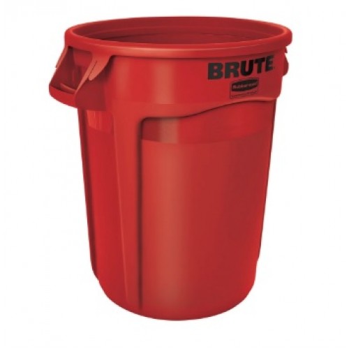 Basurero Plastico Rubbermaid Brute 32gal (121L) S/T Rojo